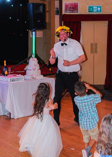 Kids entertainment at Peter and Elaines wedding